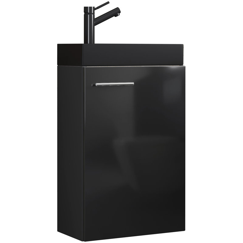 Ranisav Bathroom Vanity with Basin, Black