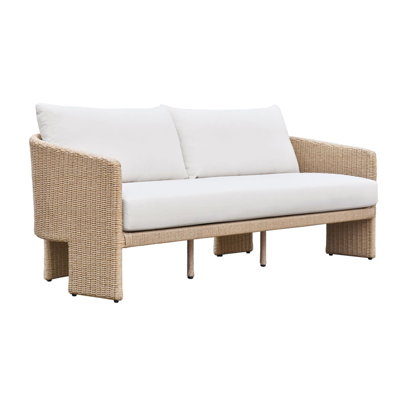 Canapé d'extérieur en tissu crème Alexa Performance Tov Furniture