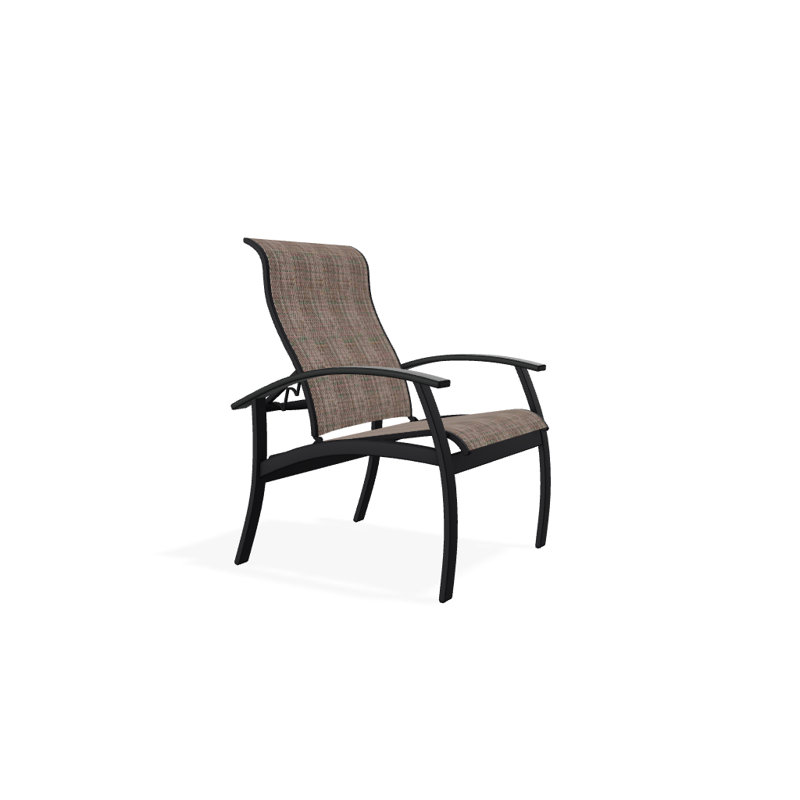 Chaise de patio Askar, Taupe Harper Sunbrella®, Graphite classique, Noir texturé
