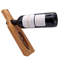 1 Bottle Solid Wood Corner Design Wine Bottle Rack Beige