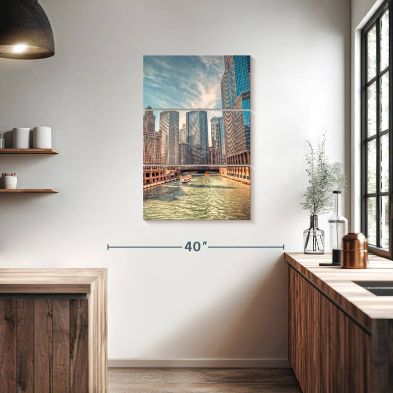 Nicci Exploring Chicago River, 38" H x 24" W