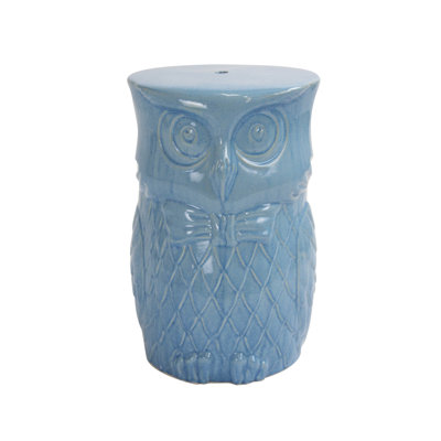 Castellon Ceramic Accent Stool