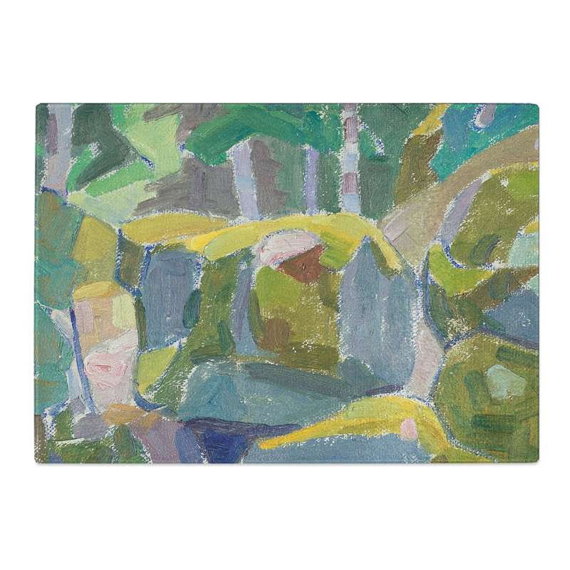 Landscape with Trees by Alexander Bogomazov Chopping Board, 28.5cm W x 39cm L