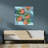 Clementines Pastel Orange Contemporary Serene Abstract Fruit Landscape Wall Art-1749051315