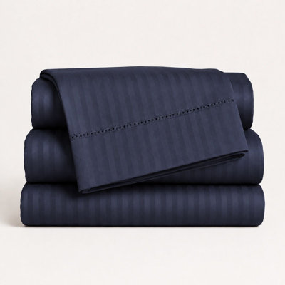 1500 Thread Count Egyptian Cotton Bed Sheet Set by Five Luxe Collection – Luxury Sateen Sheets with Elegant Hemstitch Design, Deep Pocket, Hotel Collection Bedding