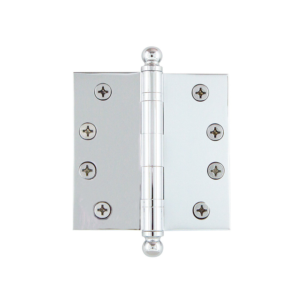 Nostalgic Warehouse 4" x 4" Ball Tip Heavy Duty Hinge with Square Corners Nostalgic Warehouse 