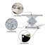Andreja 120cm Mirrored Glass Console Table with Crushed Diamond Inlay for Behind Sofa Couch Entryway Mirrored Home Decor