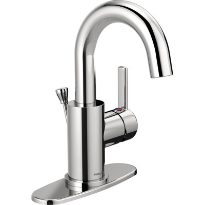 Precept Single-Hole Single-handle Bathroom Faucet with Drain Assembly