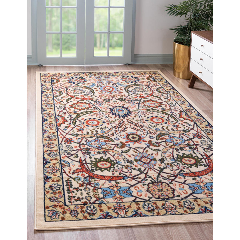Riker Floral Indoor Rug, Rectangle 8' x 10'