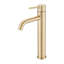 Robinet en or brossé pour lavabo de salle de bain - Grand lavabo monotrou à un trou