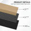  2 panneaux muraux à lattes acoustique PCS x L 106 po x l 20,5 po, aspect éco-bois pour mur / plafond de maison / bureau-110977335-123175708