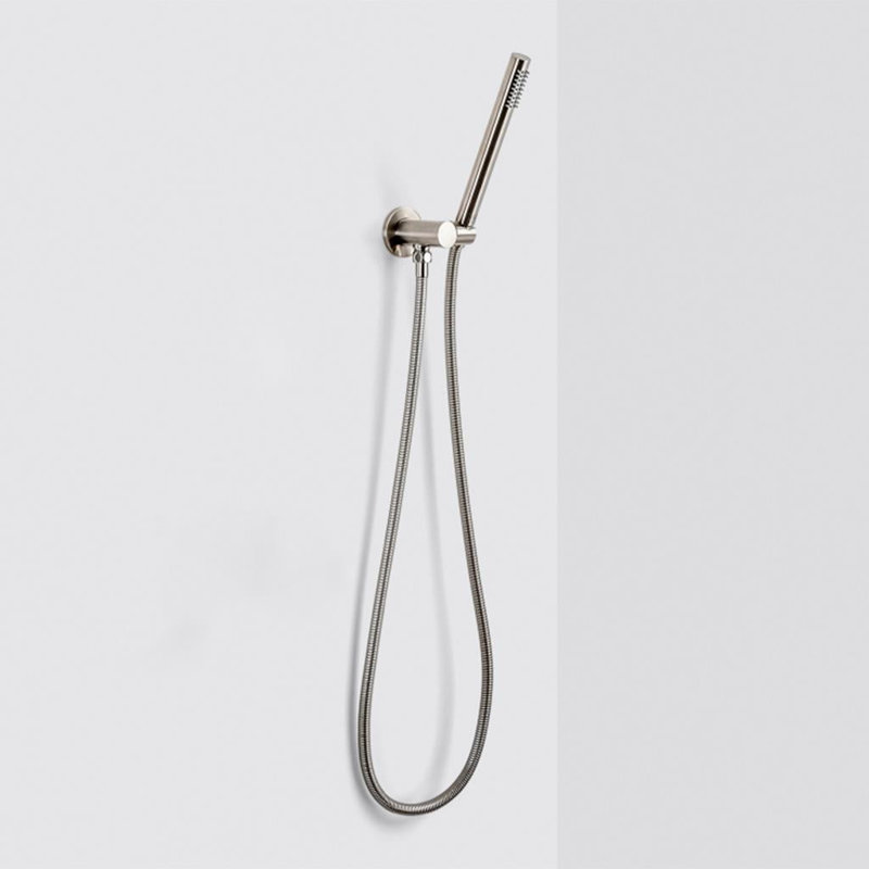 Metro 2-3 Way Thermostatic Trim Complete Shower Set - Wall Mount - 8" Brass, Brushed Nickel