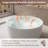 Fslefay 49'' Freestanding Bathtub Solid Surface Deep Soaking Tubs