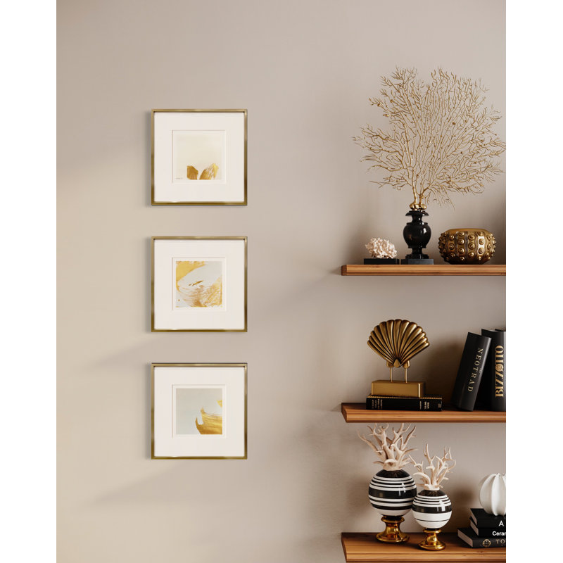 Gold No.11 by Fanyu Lin - Single Picture Frame Painting