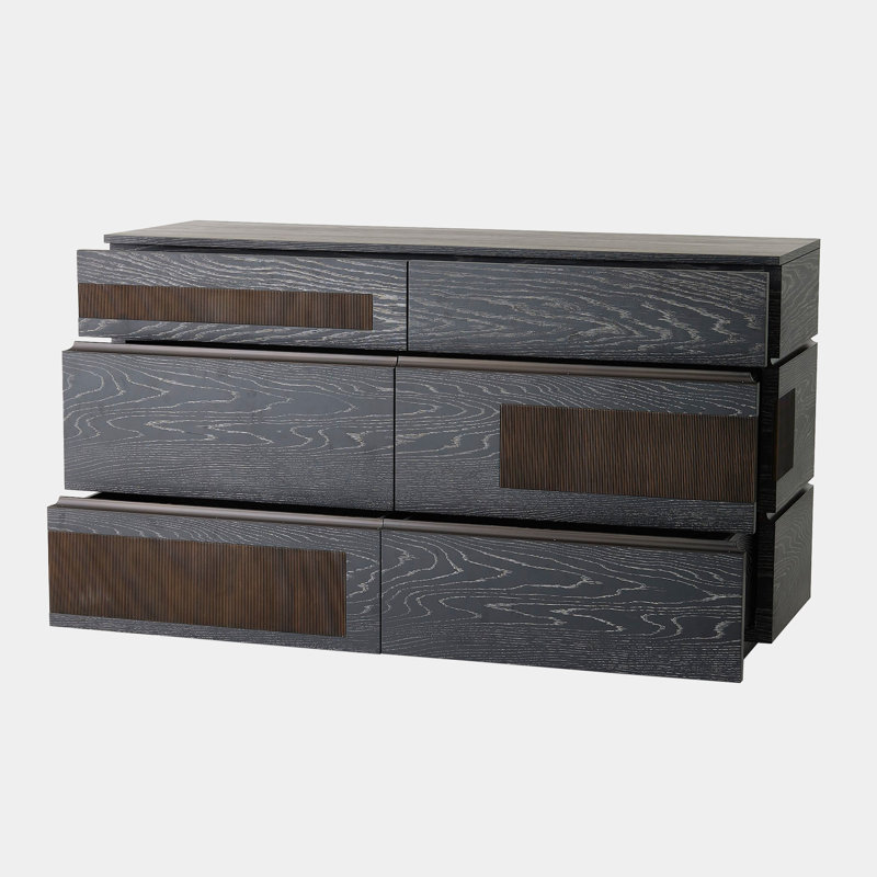 Commode Brésil - chêne cérusé noir