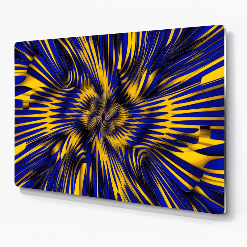 Art mural bleu op Op 9