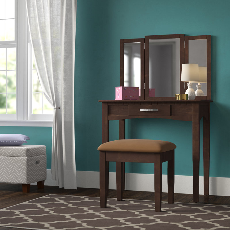 Longfellow Vanity, Mahogany