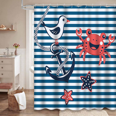 Rideau de douche Nautical