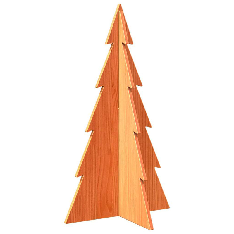 Christmas Decorative Accent, 80cm H x 45cm W x 45cm D, Wax Brown