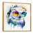 Toile avec cadre flottant or