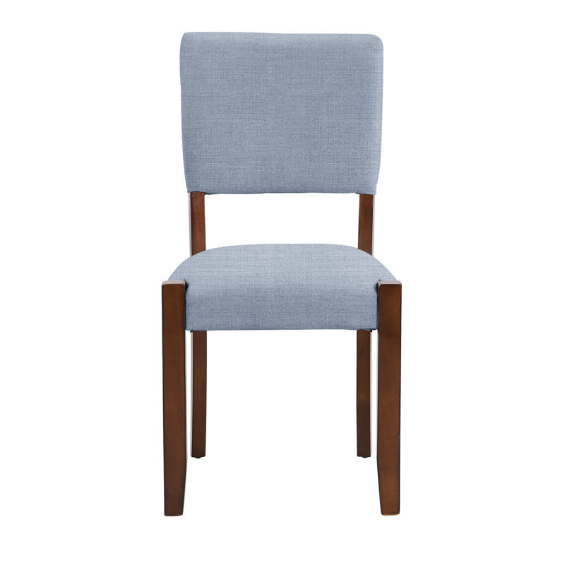 Ensemble de 4 chaises de salle à manger rembourrées ergonomiques grises avec mousse de haute qualité et pieds en bois d'hévéa massif - chaises d'appoint scandinaves modernes pour salle à manger, salon, bureau à domicile