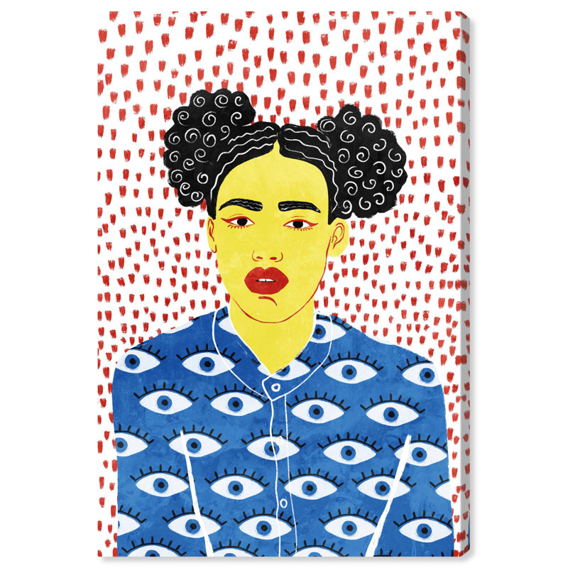 Sophia and Her Eyes Abstract Canvas Art Print, 30" x 20"