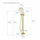 Circular Single Handle Tub Faucet
