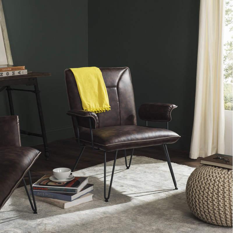 Dormilee Faux Leather Armchair, Antique Brown