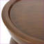 Table basse moderne en fer brun antique brossé pour le salon, aucun assemblage requis-11132769