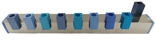 Menorah, Blue/Purple
