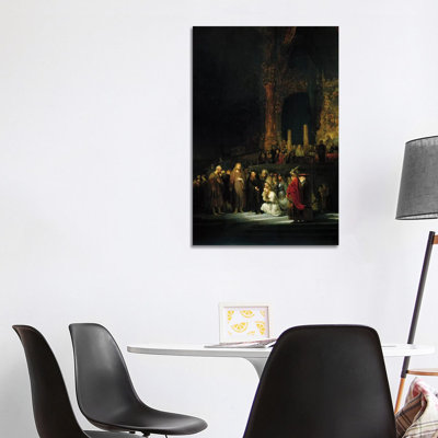 The Woman Taken In Adultery, 1644 by Rembrandt Van Rijn - Wrapped Canvas Gallery-Wrapped Canvas Giclée