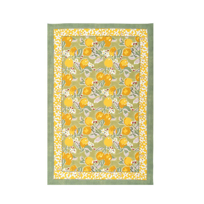 Torchon Aazad, Vert / jaune