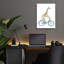 Girafe «Joy Ride 1 No Ballons» par Mercedes Lopez, art mural en verre acrylique Charro-521523133
