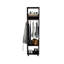 Armoire Summit en mélamine avec miroir, porte et rangement ouvert-399712915-372405829