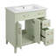 Meuble-lavabo 30 po avec lavabo en céramique-298764498