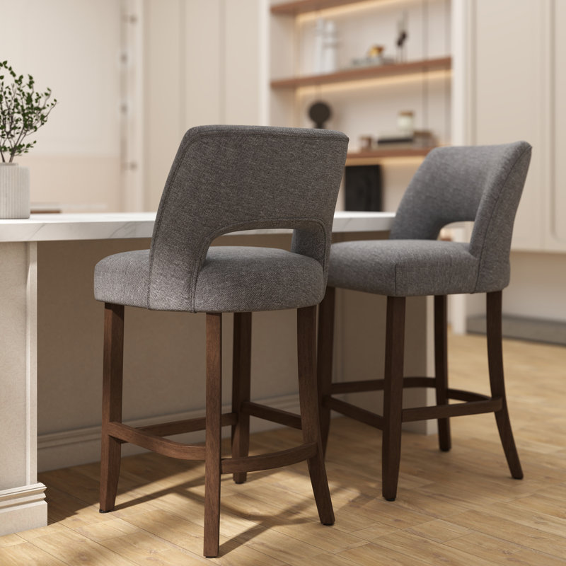 Tabouret de bar Bisto, Gris