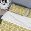 Motif de girafe dorée - ensemble de housse de couette animaux - microfibre de polyester