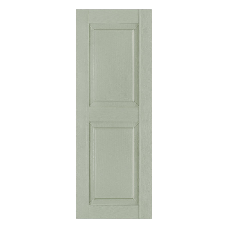 Volet à panneau surélevé personnalisé (paire), Sauge, 14.5", 39"