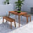 3 Pieces Acacia Wood Table Bench Dining Set