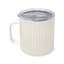 Stainless Steel Coffee Mug, Gold Pinstripe