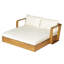 Lit de jour double en bois d'acacia organique moderne Ceylon-130797343