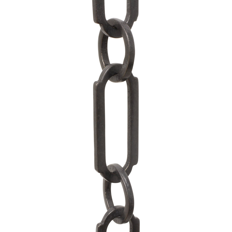 Decorative Rectangle Chandelier Chain, Black