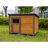 45" Large Solid Wood Dog House with Waterproof PVC Roof – Breathable Wooden Door, Elevated Floor & Ventilation Windows – Indoor/Outdoor Kennel for Large & Small Dogs