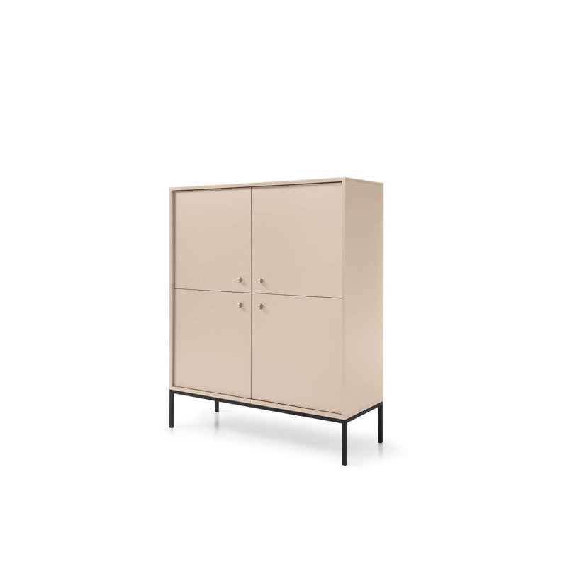 Lorrimor 104 cm W Chest of Drawers, Beige