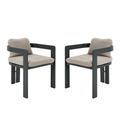 Pula Patio Outdoor Aluminum Dining Chair (Excluding The Table)