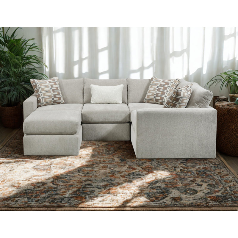Canapé modulaire 4 pièces avec repose-pieds Nolte