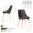 Pollark 17.72'' H Tufted Polyurethane Upholstered Side Chair-1862502195