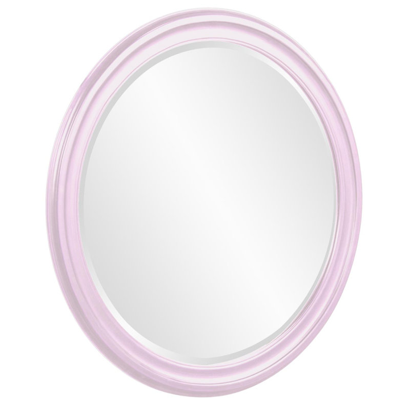 Miroir biseauté moderne et contemporain Talvi, Lilas