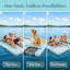 Plateforme flottante 3-en-1 avec rampe