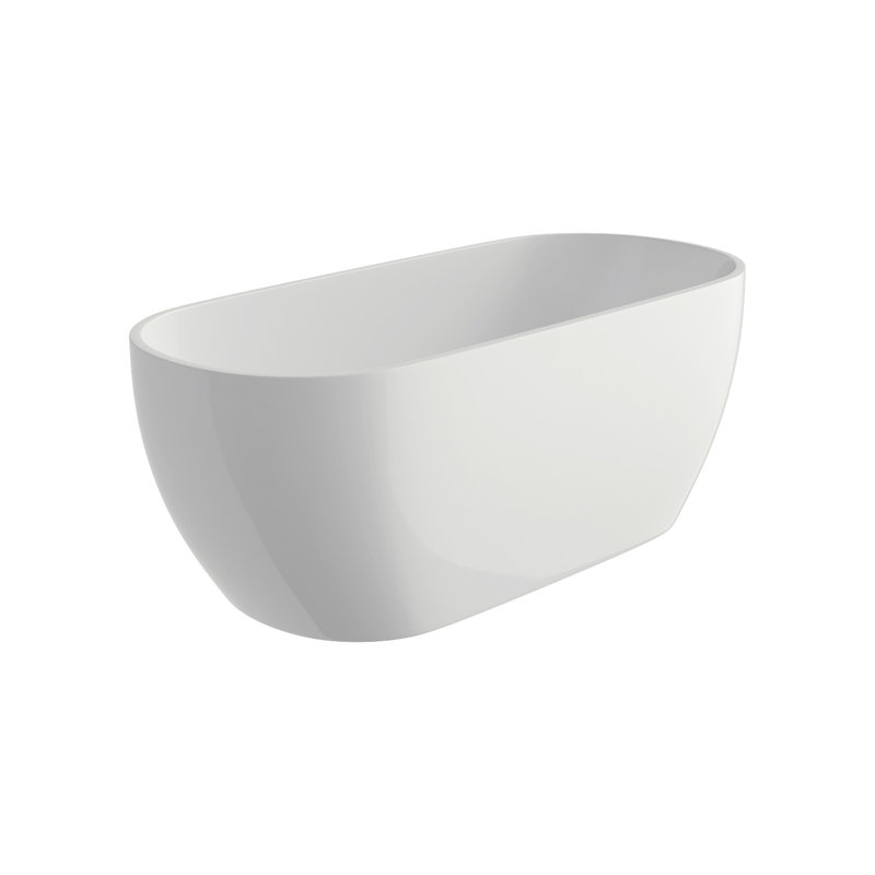 66.93'' x 29.53'' Freestanding Soaking Acrylic Bathtub